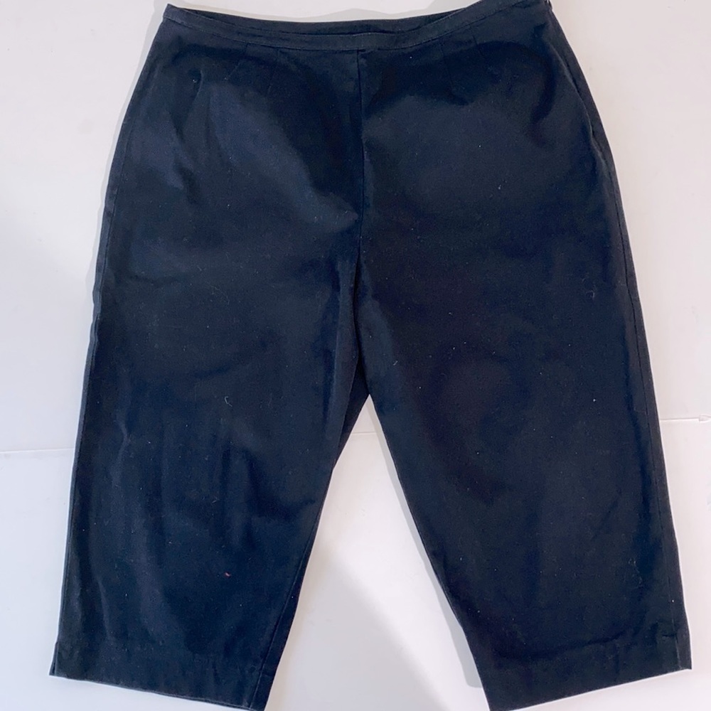 Ann Taylor Loft cropped black pants size 14P